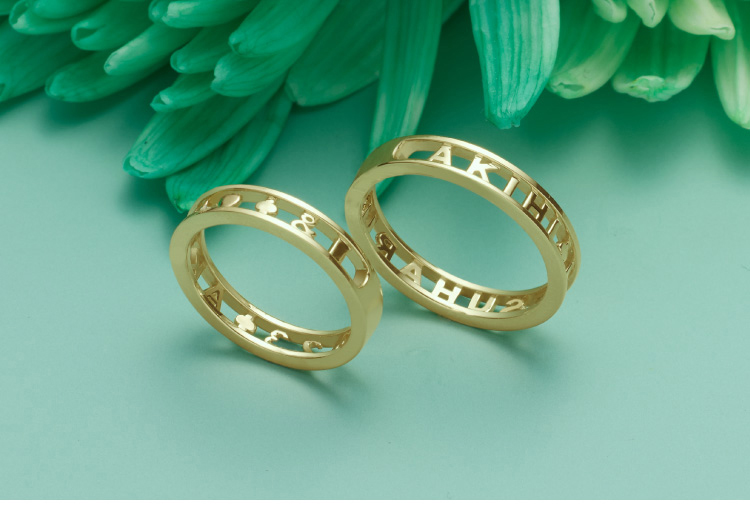 ネームリング＜ Z o ë ＞ゾーエ - AFFLUX |愛する人へ贈るゆびわ言葉