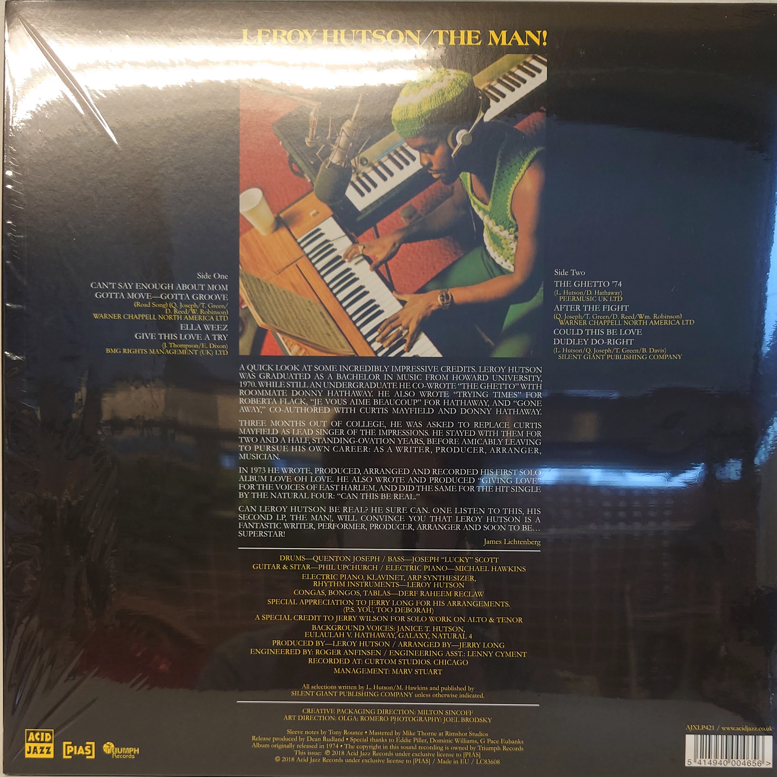 Leroy Hutson – The Man! | 中古レコード通販・買取のアカル・レコーズ