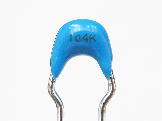 積層セラミックコンデンサー 0.1μF50V X7R 2.54mm: 受動部品 秋月電子