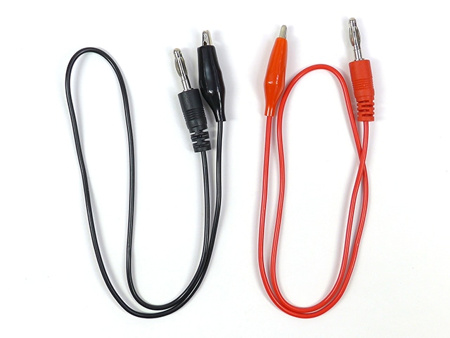 バナナプラグ付コード(バナナプラグ⇔みの虫クリップ): 計測器