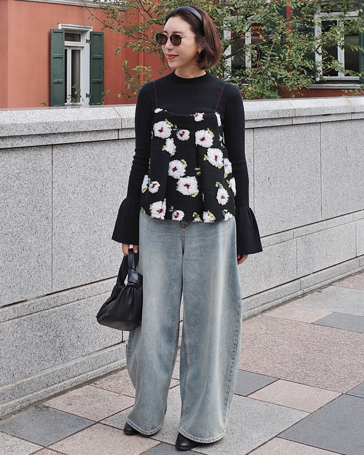 バギートップデニムパンツ | AKTE