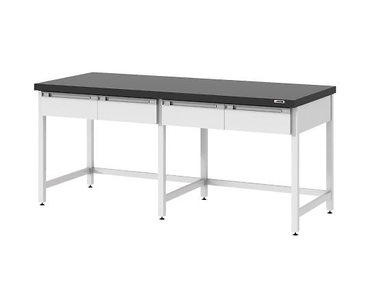 4-3342-01 スチール作業台（足掛けコの字） 1200×750×800mm JCB-1275