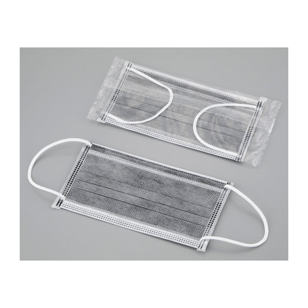 4-4974-01 高性能活性炭マスク（4層タイプ）約40％ 50枚入 SCM50G