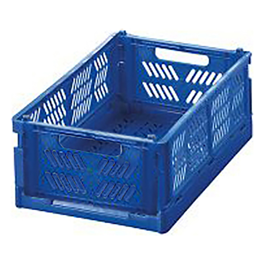 4-760-02 折りたたみコンテナ（コンパクト） ブルー PC-SBL 【AXEL