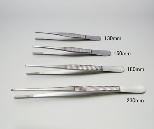 61-5078-68 外科用ピンセット 有鈎 小波150mm(併式) 【AXEL】 アズワン