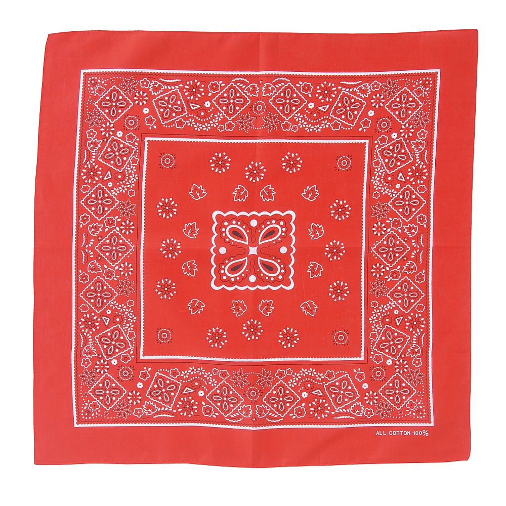 61-6002-24 バンダナ 赤 1243 【AXEL】 アズワン