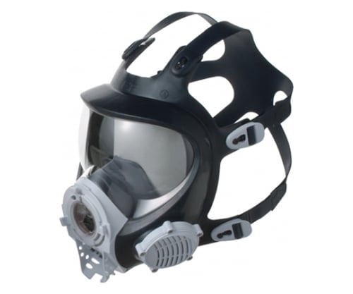 61-0477-87 電動ファン付き呼吸用保護具面体 FP-185（M) 【AXEL】 アズワン