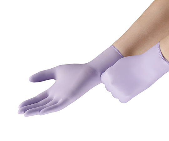 7-8478-04 ラベンダーニトリルグローブ（ハリヤード） L 250枚入 52819