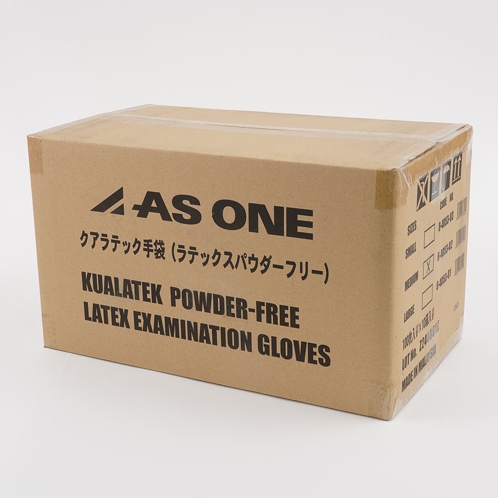8-4053-12 クアラテック手袋（DXパウダーフリー） M 10箱（1000枚入