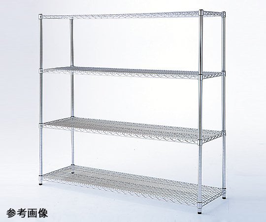 8-5074-02 ワイヤーラック 4段 1212×457×1507mm 61-62-9-2 【AXEL