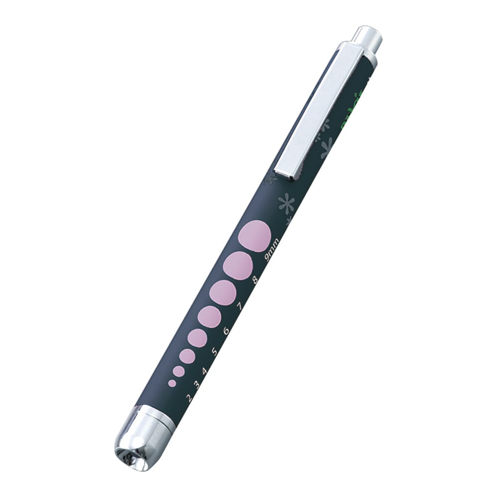 8-9555-03 ラバー調ソフトLEDペンライト（ロング） ブラック 【AXEL