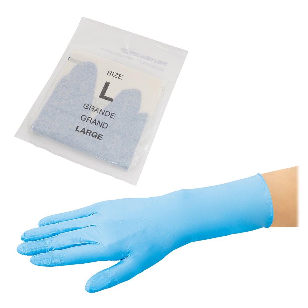 1-354-03 アズラボ滅菌手袋 パウダーフリー L 1双パック×50袋入 【AXEL