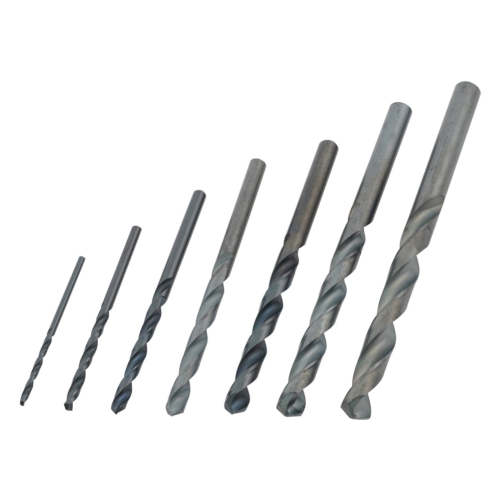 2-016-11 小型ボール盤用ドリル7本セット ドリルセット（7本セット