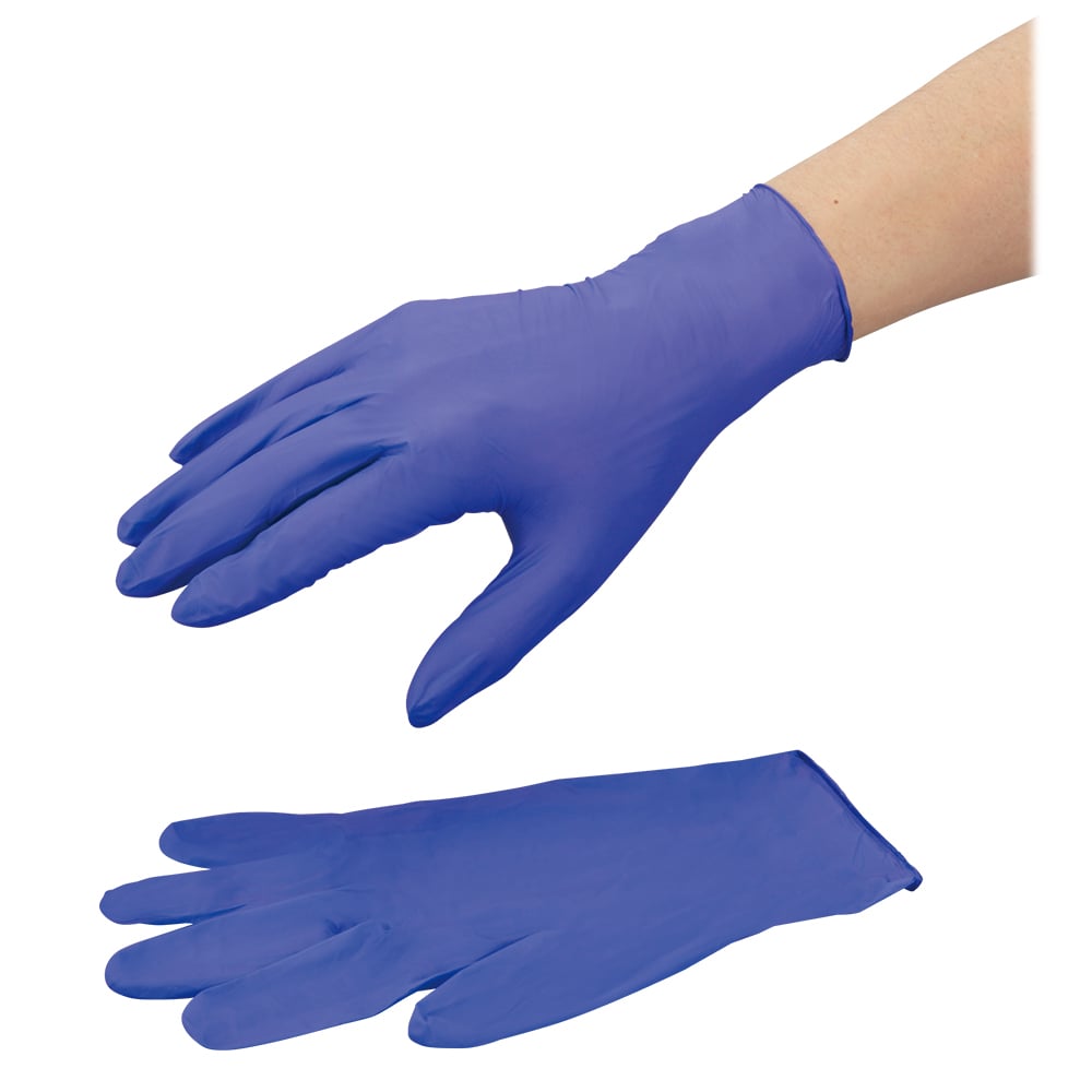 3-4496-11 サニーフーズニトリル手袋エコノミー ボックスパック L 100