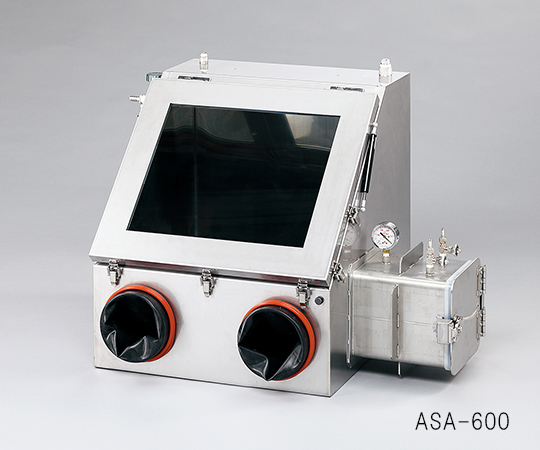 3-6621-02 ステンレスグローブボックス（ガス置換型） 800×650×650mm