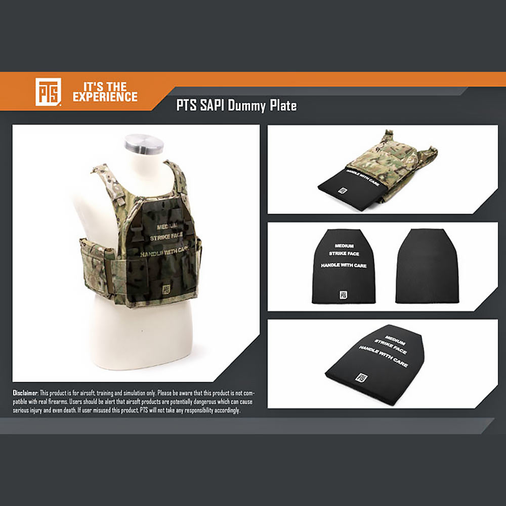 ☆柔らかく動きやすい☆【 PTS 製 】 SAPI ソフト 防弾プレート ダミー