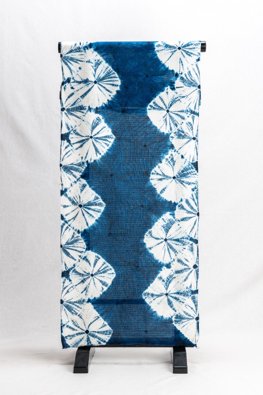 本藍染絞り浴衣（蜘蛛絞り） | オンラインショップ｜京都大原 本藍染