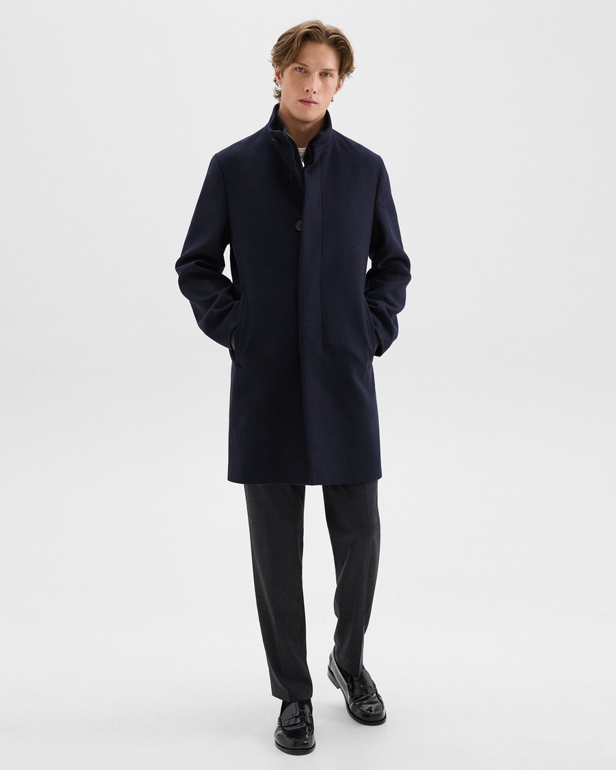 Recycled Wool-Blend Melton Belvin Coat | Theory