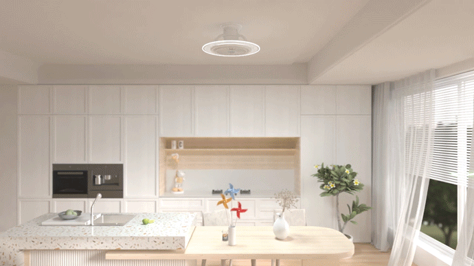 音声認識&スマホ操作可能 、6000lmの進化したシーリングファンライト