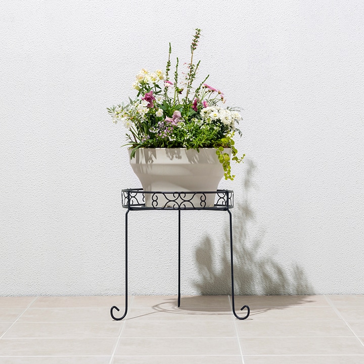 デザインフラワースタンド ラウンド M /A: プランター・シェルフ｜青山