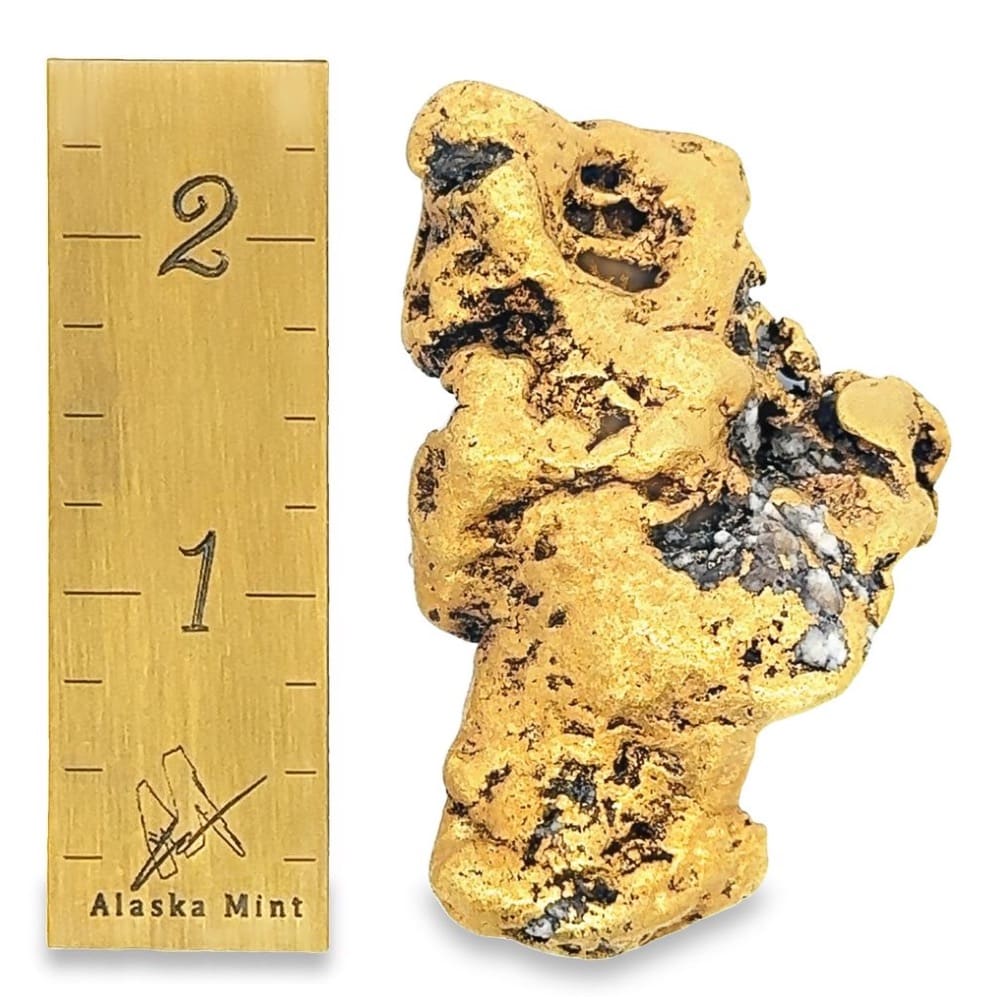 140.7 Gram Natural Gold Nugget from Dollar Creek, Alaska - Alaska Mint