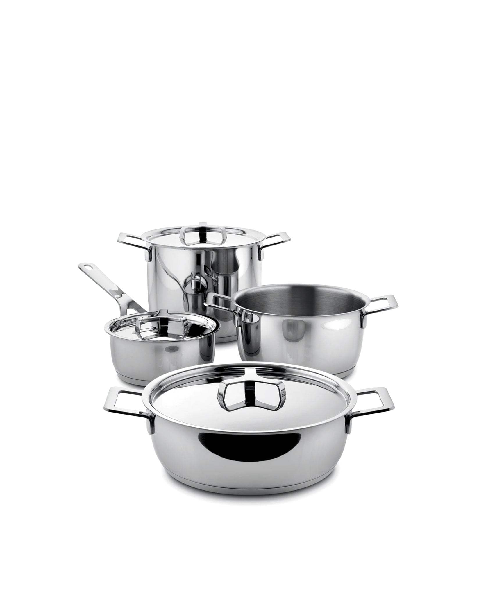 Mami Pots And Pans Set 7 Pieces By Stefano Giovannoni | Alessi