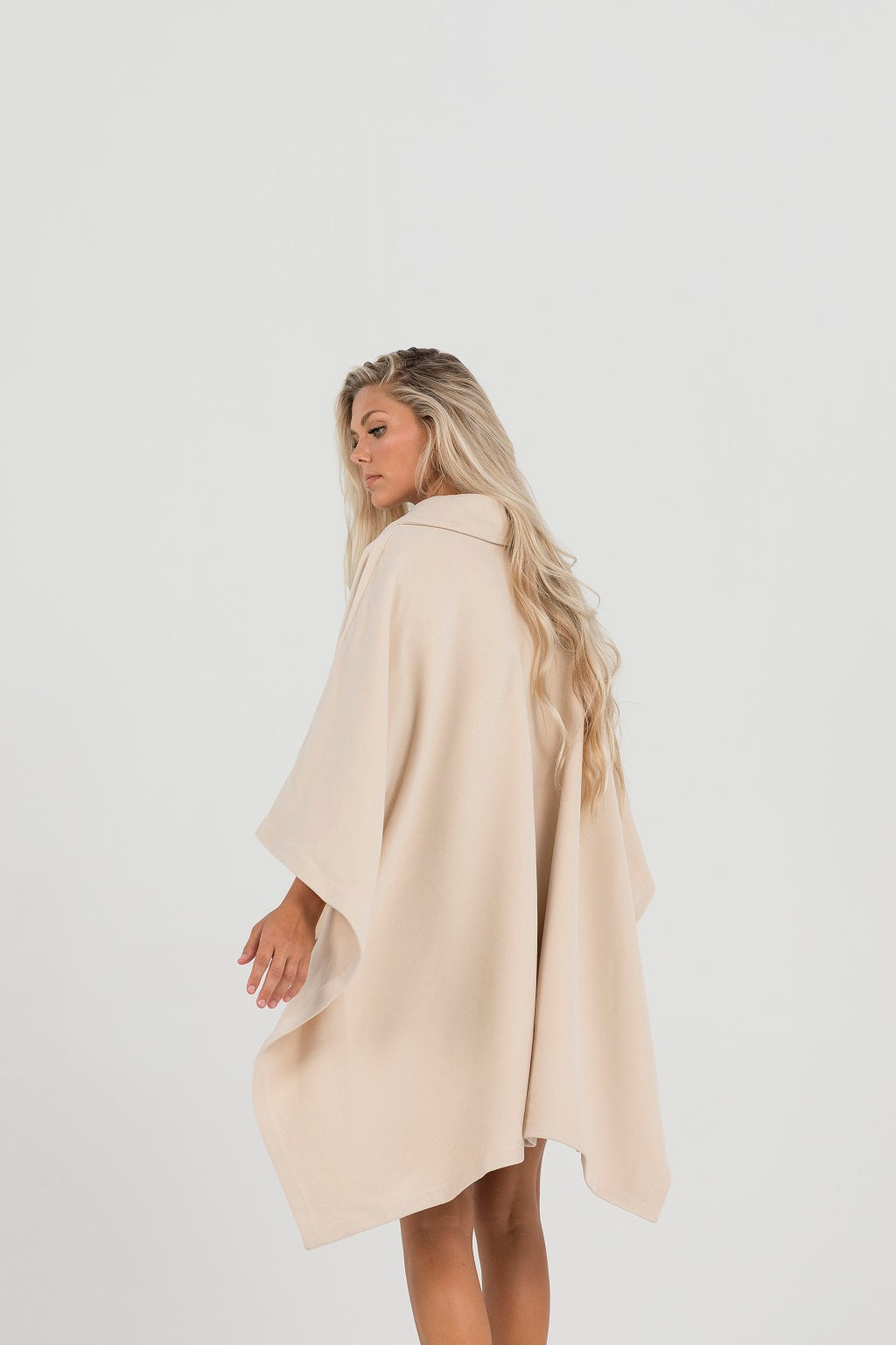 Buttoned Cape – Aleeza Paris