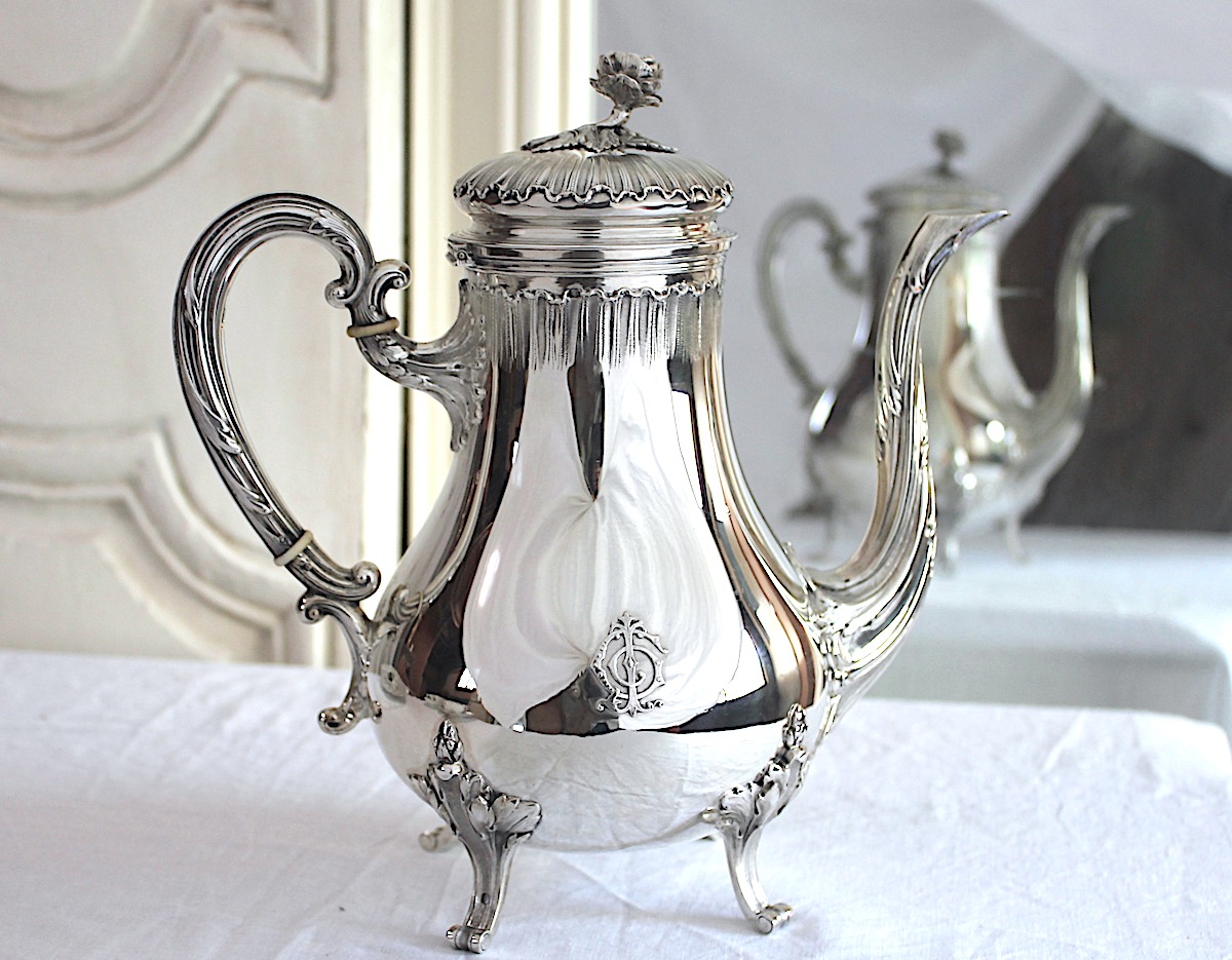 Sold : フレンチシルバー950コーヒーポット1840年代 | アリス