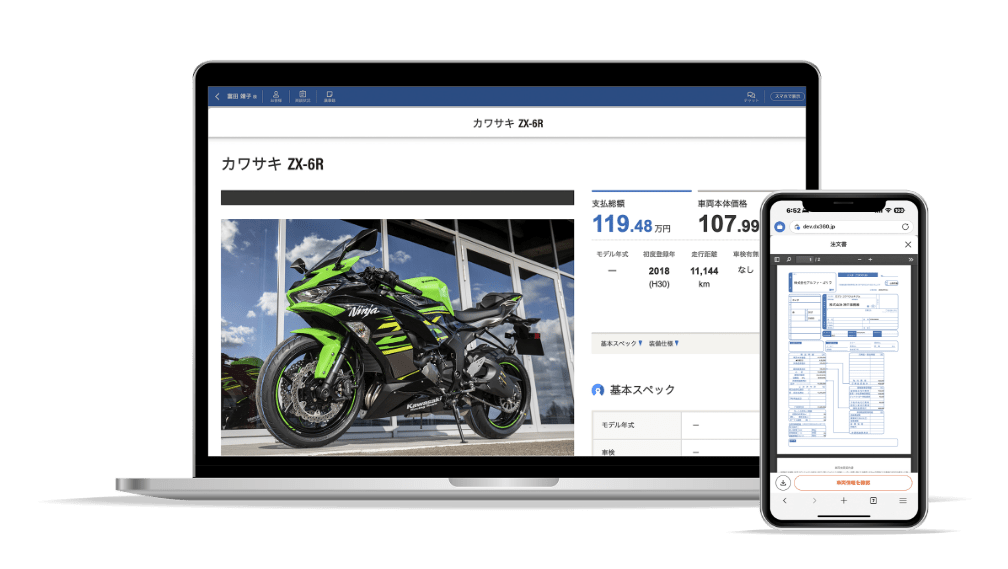 バイクショップ向け商談・顧客管理システム「バイクDX」｜株式会社