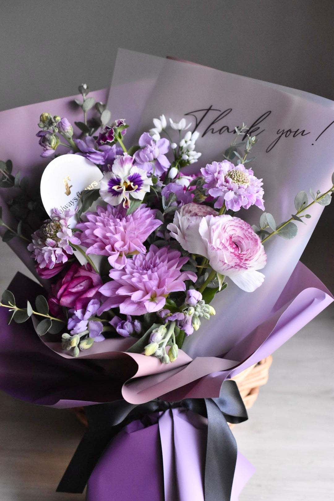 Message Bouquet／メッセージブーケ パープル／生花・花束 – always