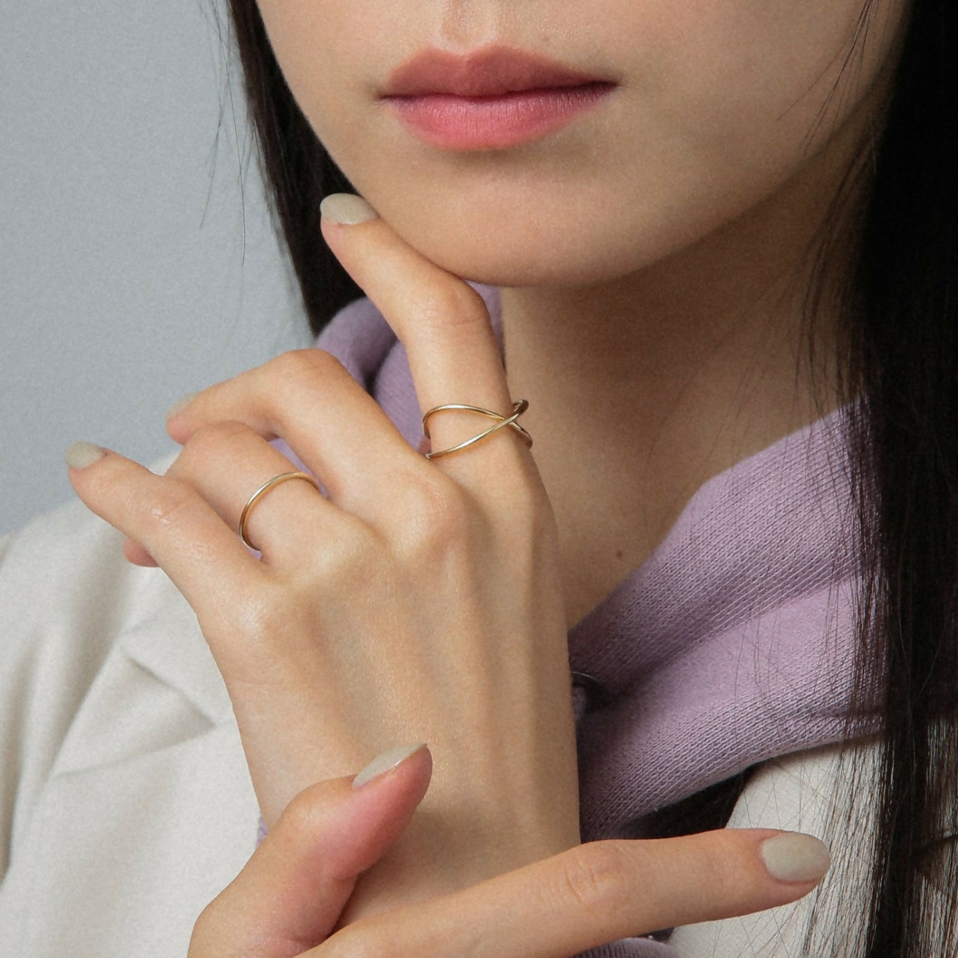 K18 クロス リング / 18K cross ring | アモンズ