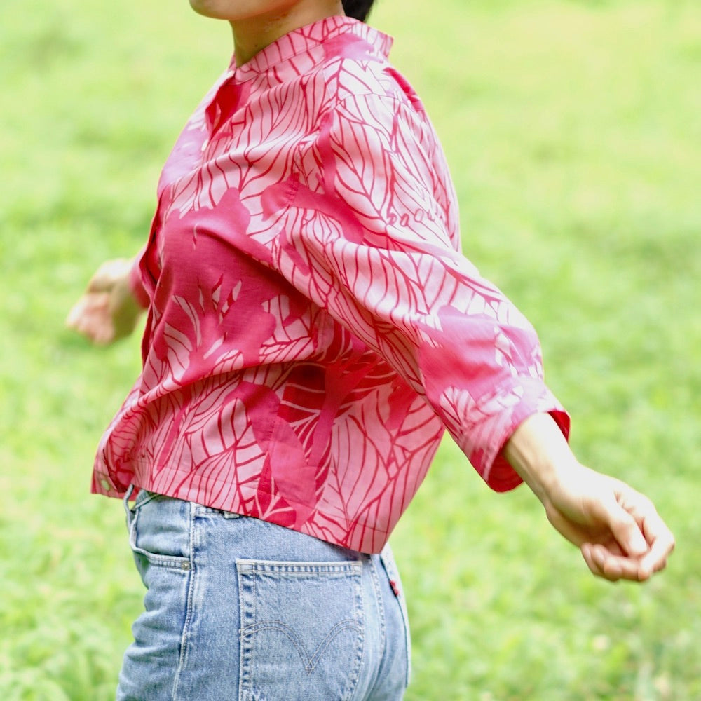 AMONG シャツ カンナ_愛情_チェリーピンク – among-online