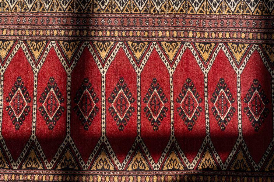 パキスタン産 1980年代 手織り絨毯】パキスタンラグ-ヴィンテージラグ