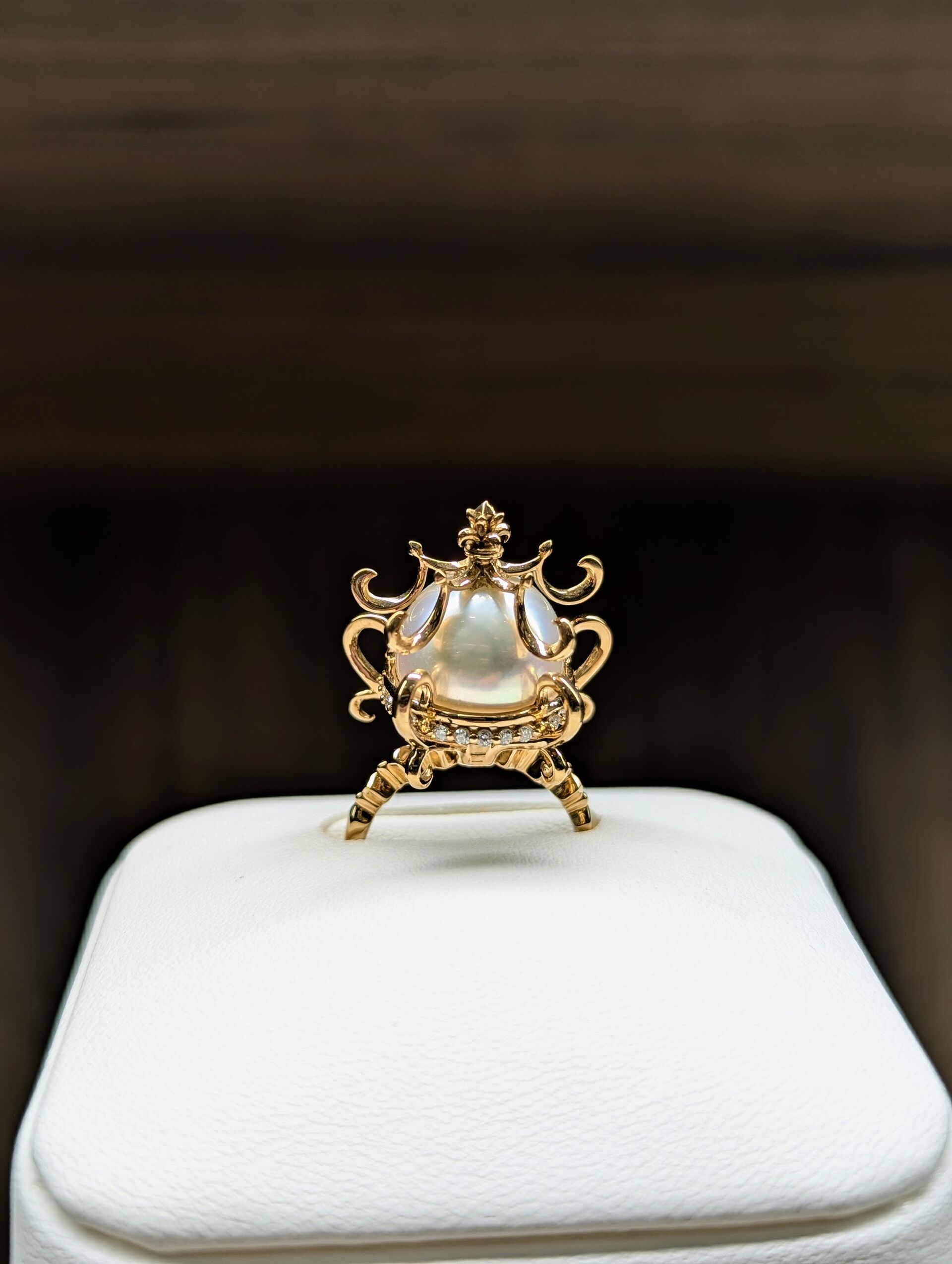 白蝶真珠13ミリ18金リング | 商品紹介 | 三重県伊勢の真珠なら天埜真珠