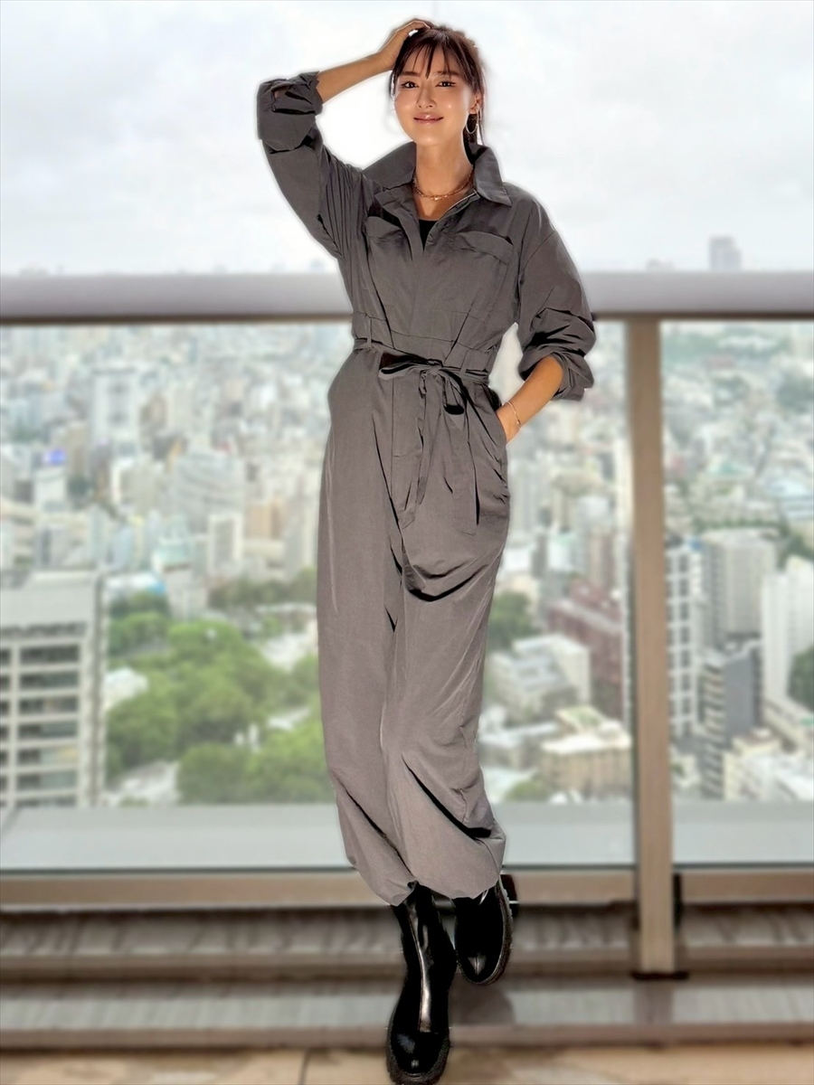 Shihoセレクト】ベルト付きジャンプスーツ Day and Grade