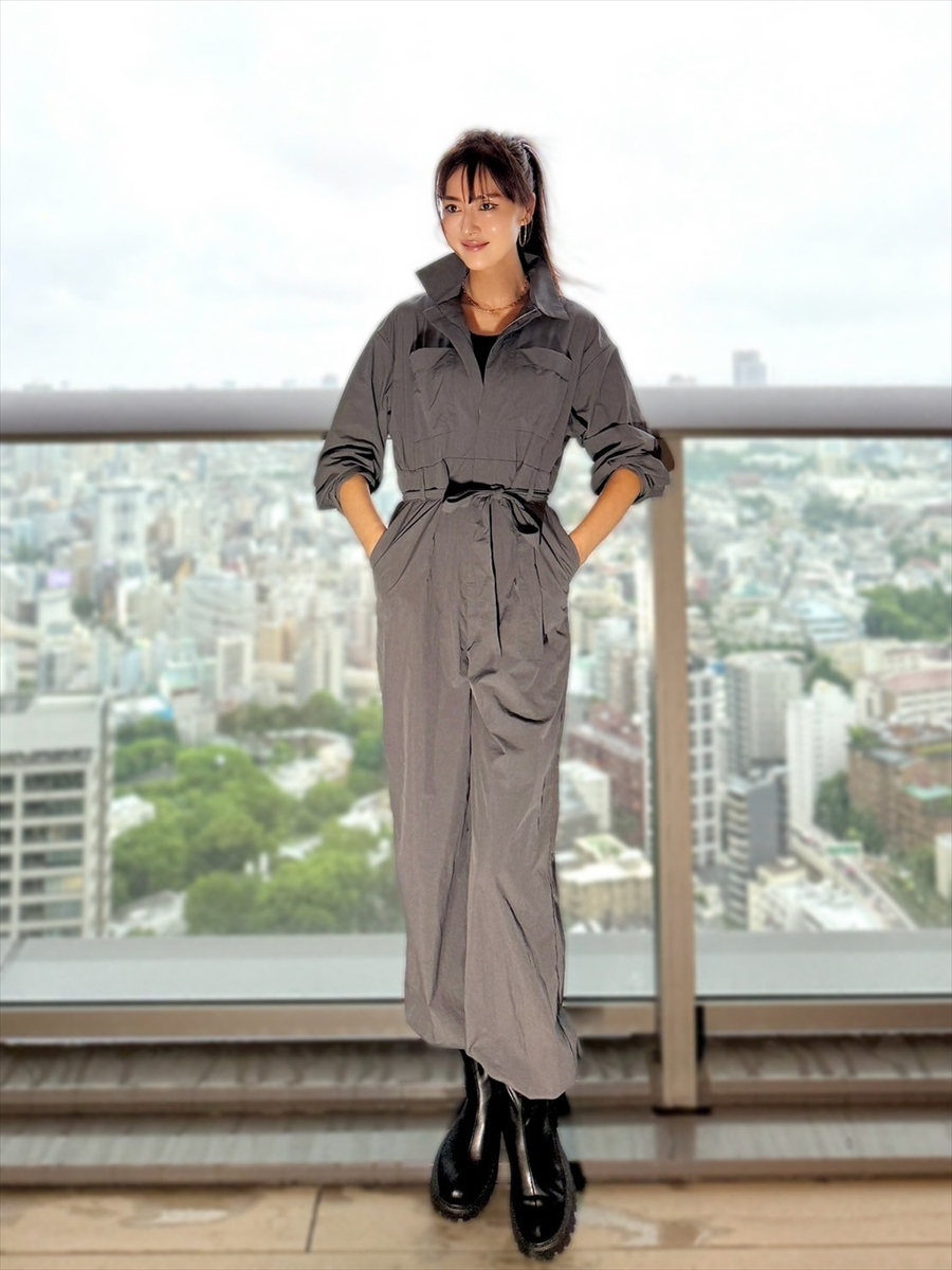 Shihoセレクト】ベルト付きジャンプスーツ Day and Grade