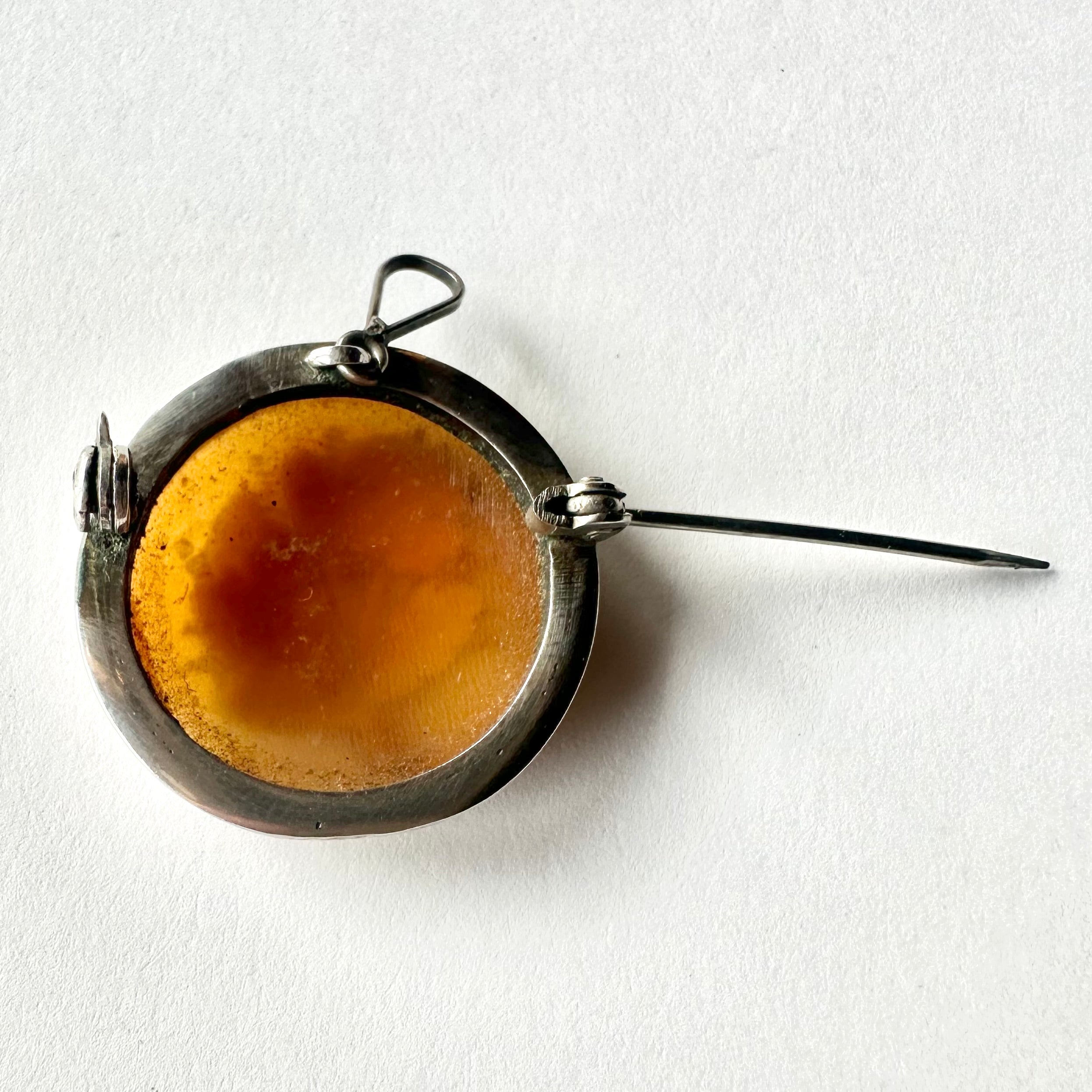 シェルカメオ フラワー ブローチ＆ペンダントトップ – Amelie Antique