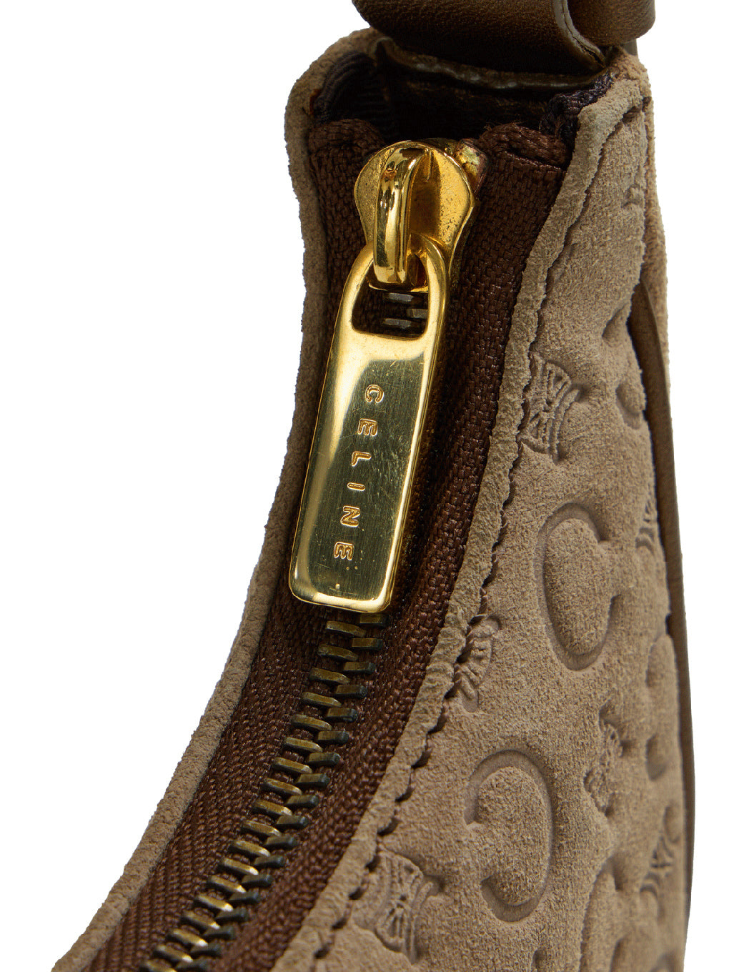 CELINE Cマカダム柄ハンドバッグ