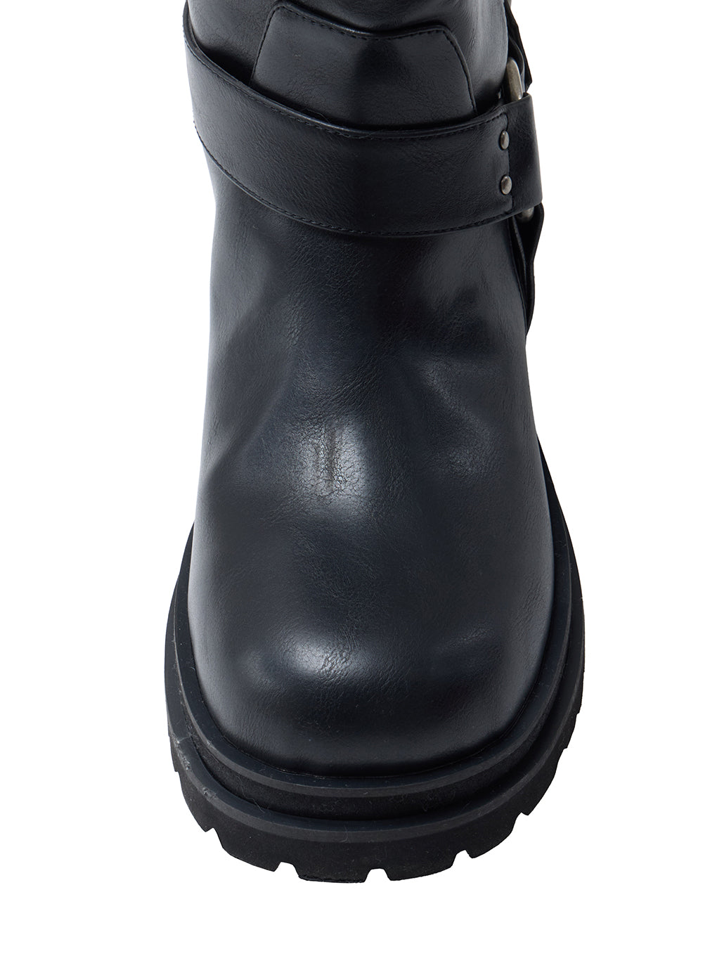 SIDE WAVE BUCKLE LONG BOOTS