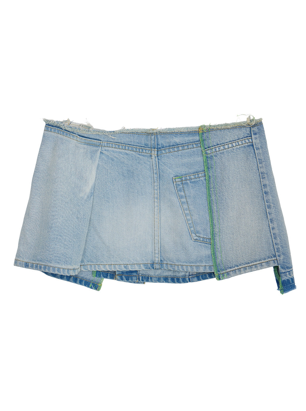 NEON STITCH REMAKE DENIM BELT