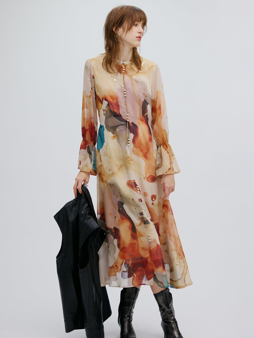 UNDRESSED AMELIA INK ART DRESS