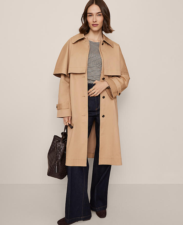 Removable Cape Trench Coat