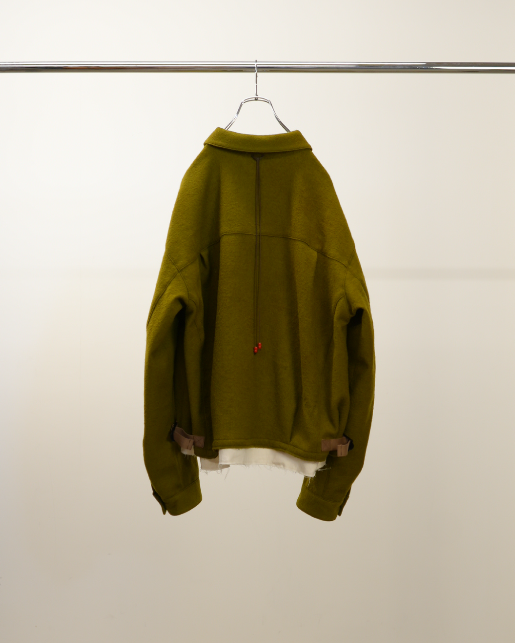 SHRINK WOOL LAYERING JACKET(OLIVE) – ANCELLM
