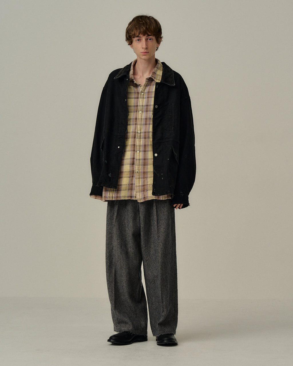 MOLESKIN WORK JACKET(BLACK) – ANCELLM