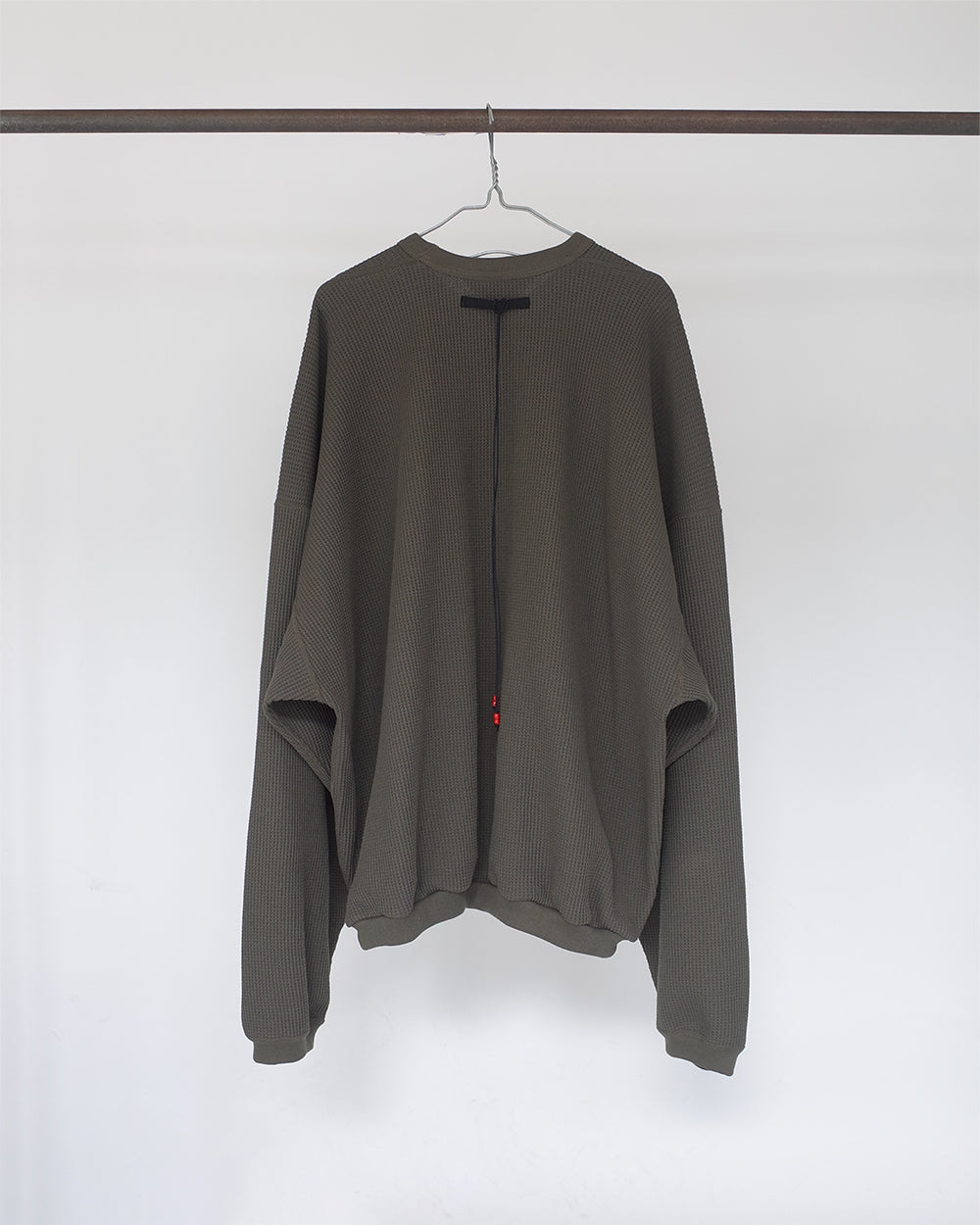WAFFLE OVERSIZED LS(KHAKI) – ANCELLM