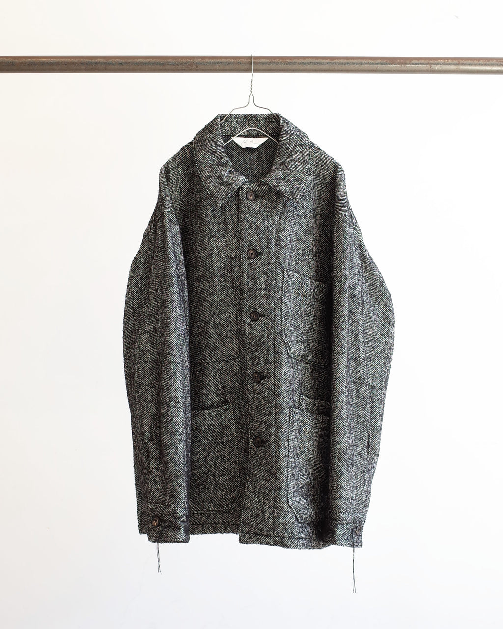 WOOL HERRINGBONE COVERALL – ANCELLM