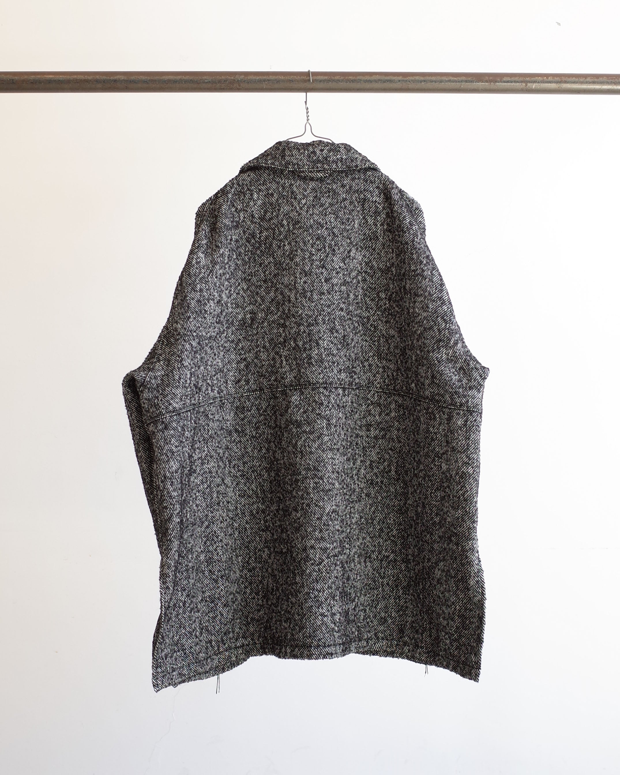 WOOL HERRINGBONE COVERALL – ANCELLM