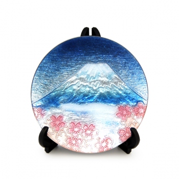 飾皿・径9 富士桜30丸「安藤七宝店オンラインショップ」