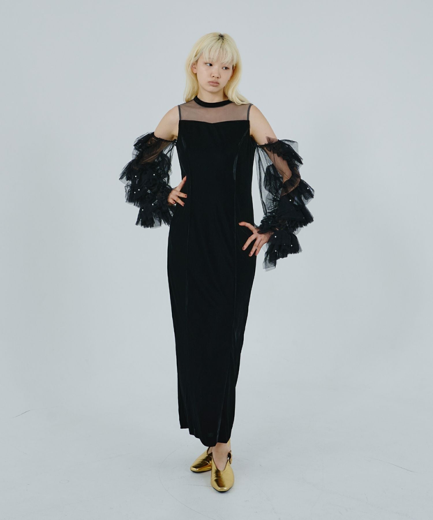 detached sleeve dress | ANDRESD