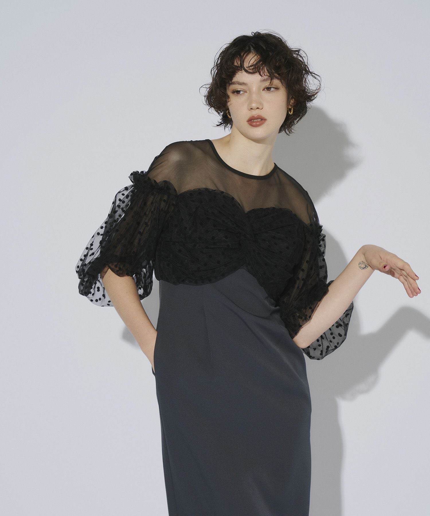 flocky dot one piece | ANDRESD